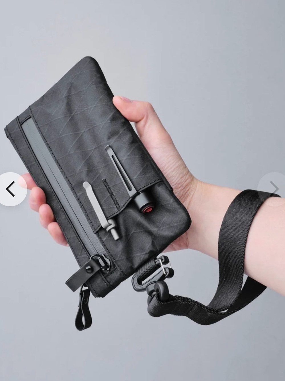 Alpaka 
Compact Black  Crossbody Belt Bag with Tool Pocket
